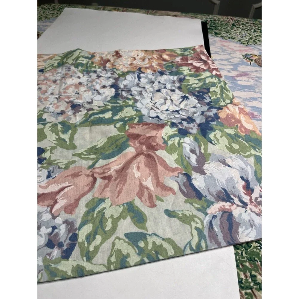 Vtg Croscill Hydrangea Floral Window Valance 84x18” - USA